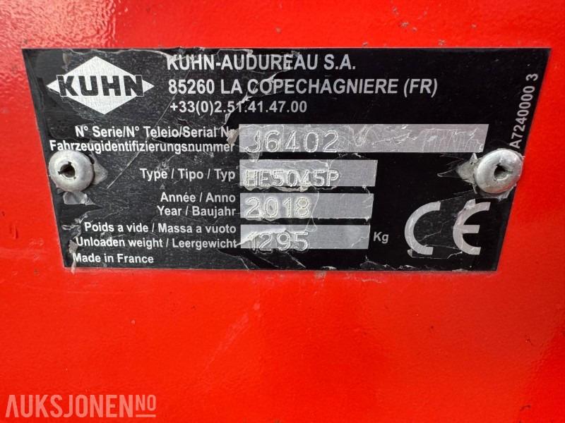 2018 KUHN J6402 KANTKLIPPER - Žemės ūkio technika: foto 5 2018 KUHN J6402 KANTKLIPPER - Žemės ūkio technika: foto 5