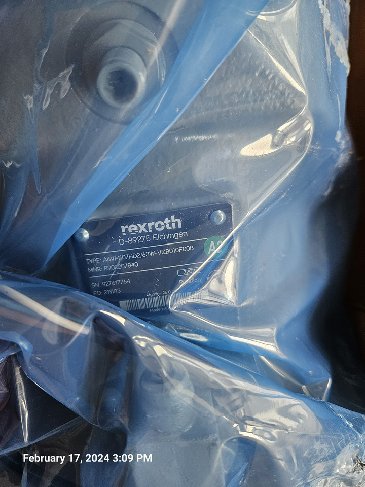 REXROTH A6VM107HD2/63W-VZB010F00B R902207840 - Hidraulinis variklis - Gręžimo mašina: foto 2 REXROTH A6VM107HD2/63W-VZB010F00B R902207840 - Hidraulinis variklis - Gręžimo mašina: foto 2