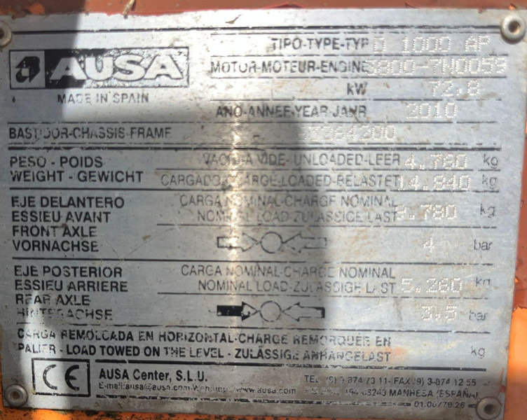AUSA D1000AP - Savivartis: foto 4 AUSA D1000AP - Savivartis: foto 4