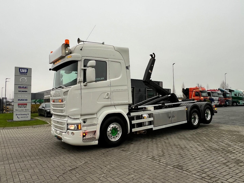 Scania R450 6x2 Containersysteem VDL 21.000kg / Haakarmsysteem - Hook-lift sunkvežimis: foto 1 Scania R450 6x2 Containersysteem VDL 21.000kg / Haakarmsysteem - Hook-lift sunkvežimis: foto 1