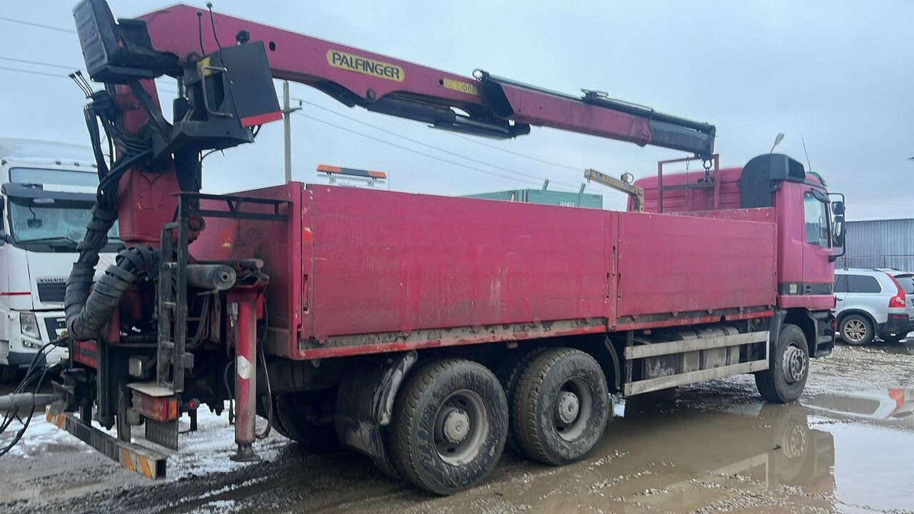Mercedes-Benz Actros MP1 - Platforminis/ Bortinis sunkvežimis, Sunkvežimis su kranu: foto 5 Mercedes-Benz Actros MP1 - Platforminis/ Bortinis sunkvežimis, Sunkvežimis su kranu: foto 5