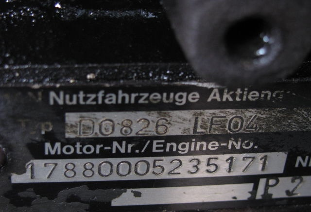 MAN D0826 LF04 232 E2 MAN - Variklis - Sunkvežimis: foto 2 MAN D0826 LF04 232 E2 MAN - Variklis - Sunkvežimis: foto 2