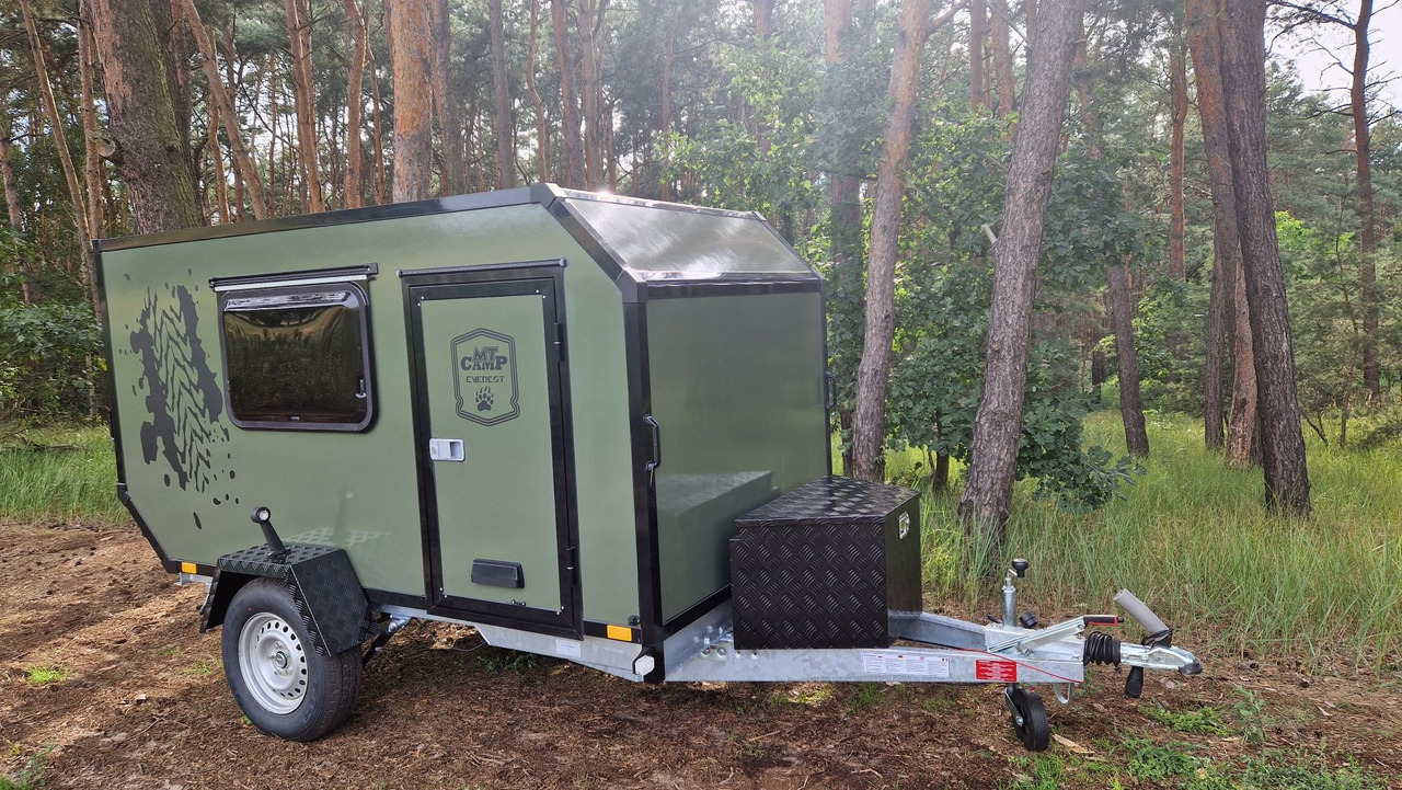 Przyczepa Off-ROAD Wyprawowa kemingowa terenowa Everest MT-CAMP Olive - Automobilinė priekaba: foto 1 Przyczepa Off-ROAD Wyprawowa kemingowa terenowa Everest MT-CAMP Olive - Automobilinė priekaba: foto 1