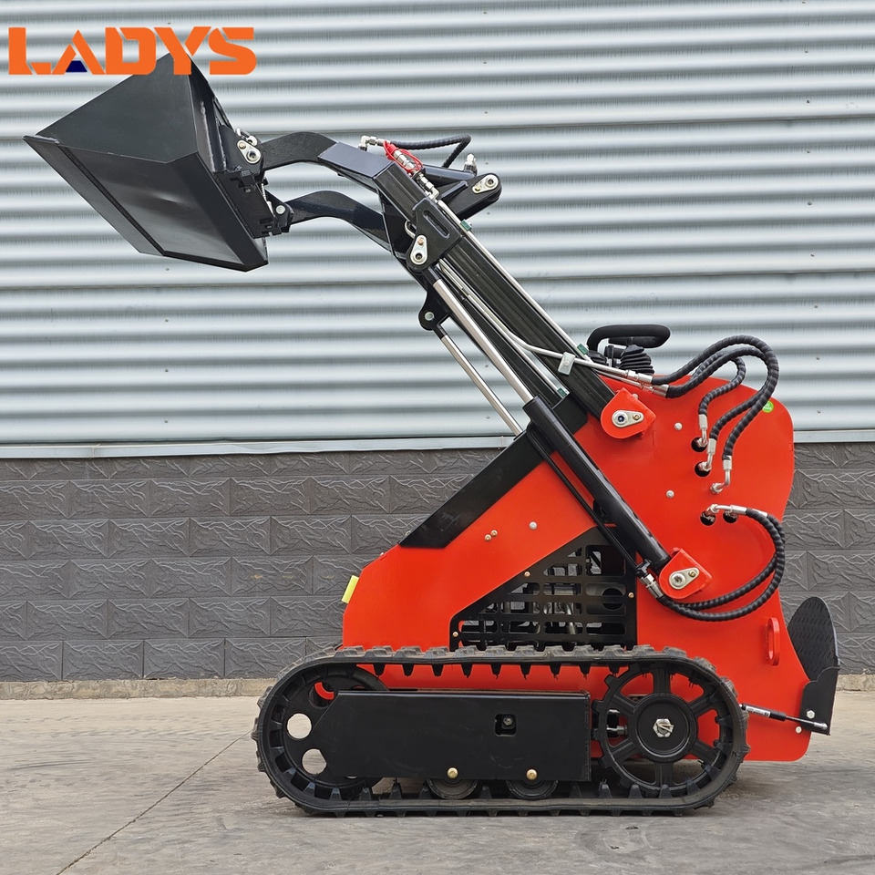 LADYS Free Shipping Mini Skid Steer Loader Compact Track Electric/Diesel Chinese Mini Skid Steer Loader For Sale With Mini Skid Steer Attachments 4 In 1 Bucket - Mini krautuvas: foto 3 LADYS Free Shipping Mini Skid Steer Loader Compact Track Electric/Diesel Chinese Mini Skid Steer Loader For Sale With Mini Skid Steer Attachments 4 In 1 Bucket - Mini krautuvas: foto 3