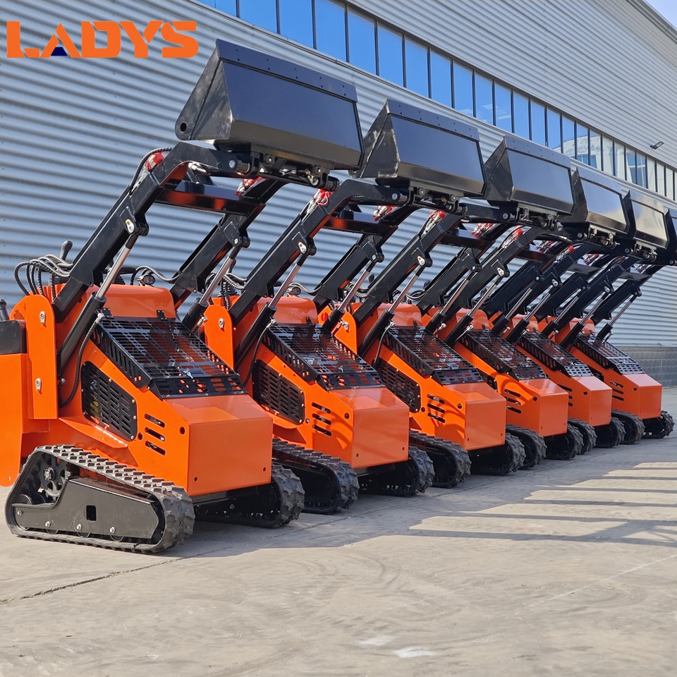 LADYS Free Shipping Mini Skid Steer Loader Compact Track Electric/Diesel Chinese Mini Skid Steer Loader For Sale With Mini Skid Steer Attachments 4 In 1 Bucket - Mini krautuvas: foto 1 LADYS Free Shipping Mini Skid Steer Loader Compact Track Electric/Diesel Chinese Mini Skid Steer Loader For Sale With Mini Skid Steer Attachments 4 In 1 Bucket - Mini krautuvas: foto 1
