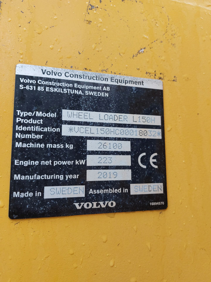 Ratinis krautuvas VOLVO L150H: foto 13