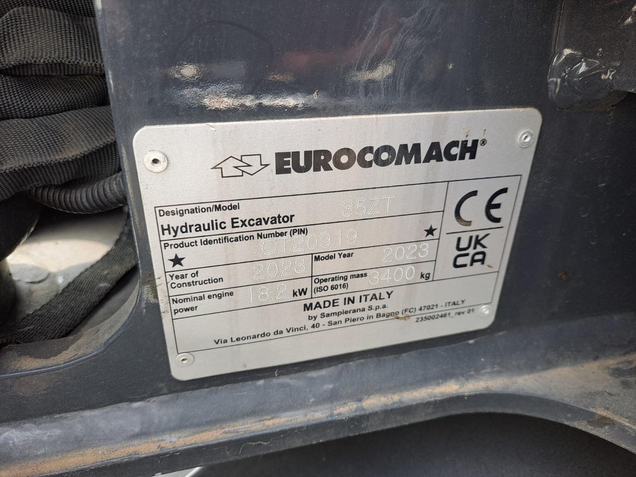 EUROCOMACH 35ZT - Vikšrinis ekskavatorius: foto 5 EUROCOMACH 35ZT - Vikšrinis ekskavatorius: foto 5