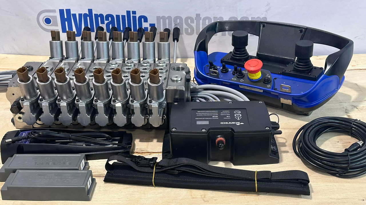Set Radio Remote Scanreco RC 400 with Valve Palfinger Hiab Cranab Loglift - Miško priekaba: foto 1 Set Radio Remote Scanreco RC 400 with Valve Palfinger Hiab Cranab Loglift - Miško priekaba: foto 1