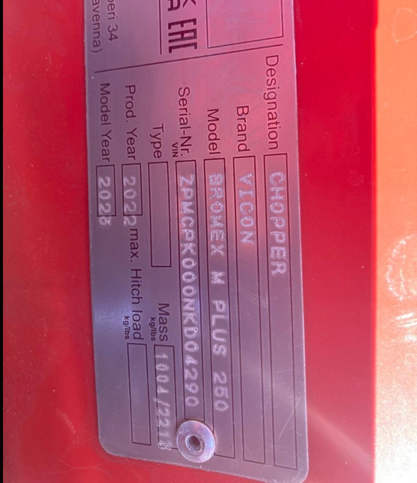 Vicon BROMEX MP 250 AKTION - Žolės smulkintuvas: foto 5 Vicon BROMEX MP 250 AKTION - Žolės smulkintuvas: foto 5