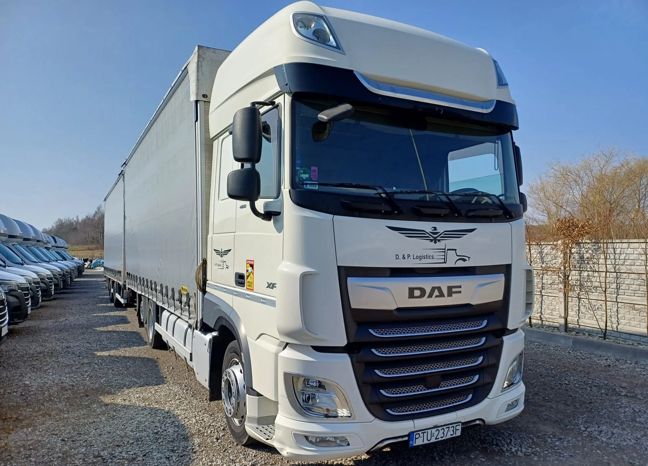 DAF XF 480 SUPER SPACE CAB / ZESTAW TANDEM PRZEJAZDOWY 120m3 - Tentinis sunkvežimis: foto 5 DAF XF 480 SUPER SPACE CAB / ZESTAW TANDEM PRZEJAZDOWY 120m3 - Tentinis sunkvežimis: foto 5