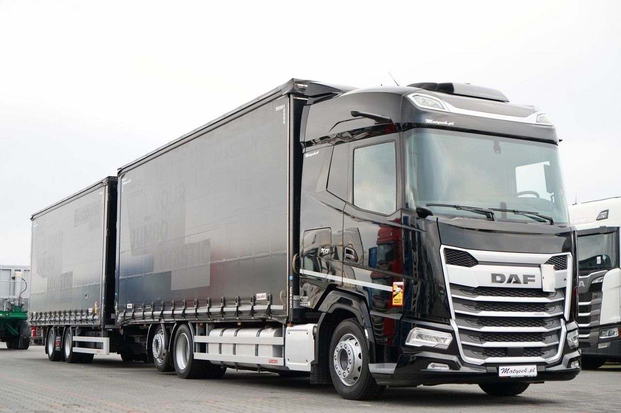DAF XG 480 / ZESTAW TANDEM / 120 M3 / PRZEJAZDOWY / - Tentinis sunkvežimis: foto 4 DAF XG 480 / ZESTAW TANDEM / 120 M3 / PRZEJAZDOWY / - Tentinis sunkvežimis: foto 4