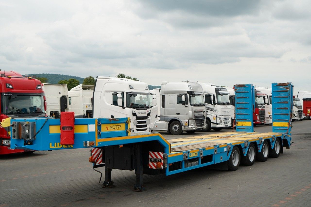 LIDER LAWETA NISKOPODWOZIOWA / POSZERZANA / 4 OS - Žemo profilio platforma puspriekabė: foto 1 LIDER LAWETA NISKOPODWOZIOWA / POSZERZANA / 4 OS - Žemo profilio platforma puspriekabė: foto 1