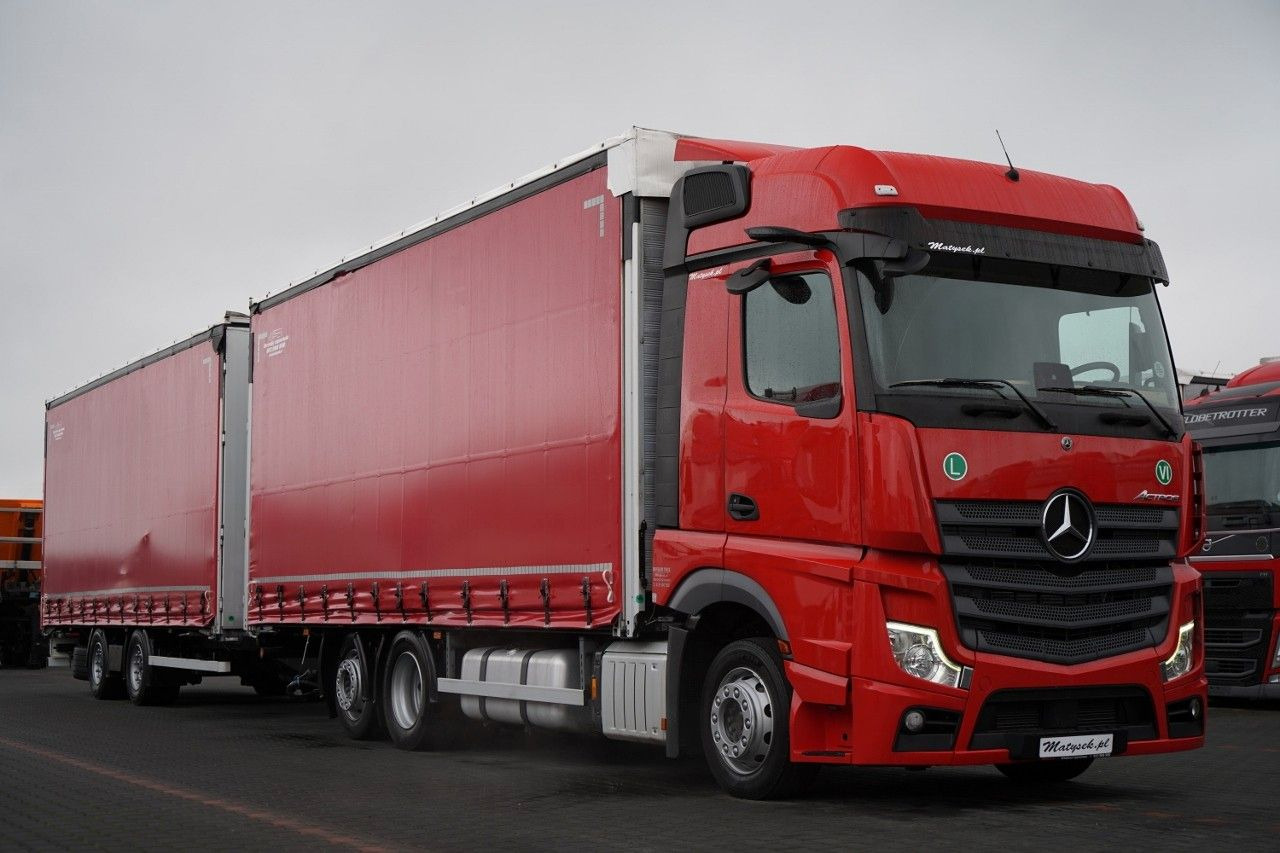 Mercedes-Benz ACTROS 2545 / ZESTAW TANDEM 120 M3 / PRZEJAZDOWY - Tentinis sunkvežimis: foto 4 Mercedes-Benz ACTROS 2545 / ZESTAW TANDEM 120 M3 / PRZEJAZDOWY - Tentinis sunkvežimis: foto 4