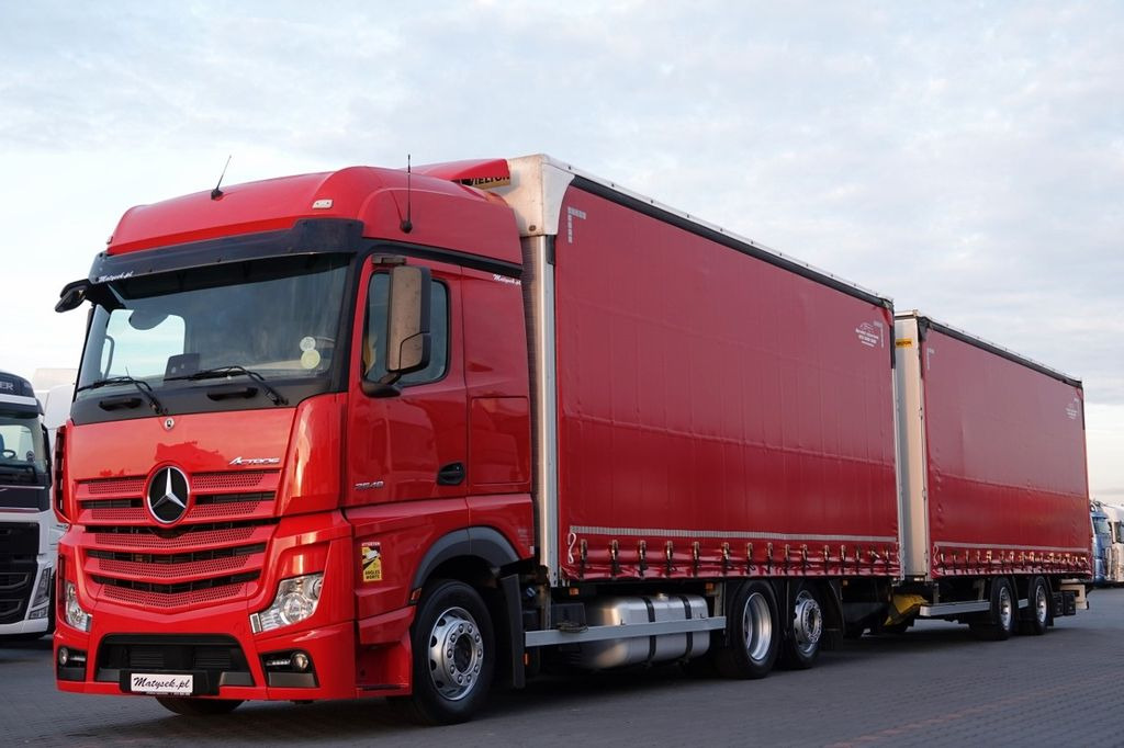 Mercedes-Benz ACTROS 2548 / ZESTAW TANDEM 120 M3 / PRZEJAZDOWY - Tentinis sunkvežimis: foto 1 Mercedes-Benz ACTROS 2548 / ZESTAW TANDEM 120 M3 / PRZEJAZDOWY - Tentinis sunkvežimis: foto 1
