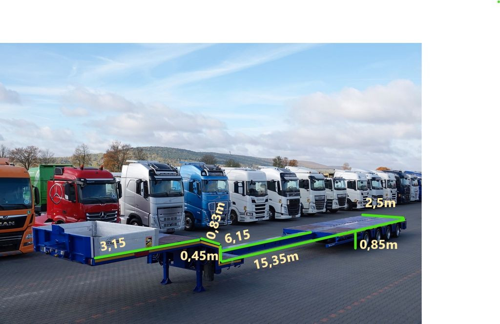 Nooteboom NISKOPODWOZIE / ROZCIĄGANA / 4 OSIOWA / OSIE SKR - Žemo profilio platforma puspriekabė: foto 2 Nooteboom NISKOPODWOZIE / ROZCIĄGANA / 4 OSIOWA / OSIE SKR - Žemo profilio platforma puspriekabė: foto 2
