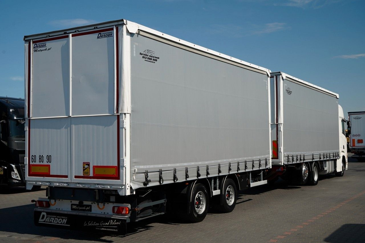 Scania R 450 / ZESTAW TANDEM 120 M3 / PRZEJAZDOWY / OŚ - Tentinis sunkvežimis: foto 4 Scania R 450 / ZESTAW TANDEM 120 M3 / PRZEJAZDOWY / OŚ - Tentinis sunkvežimis: foto 4