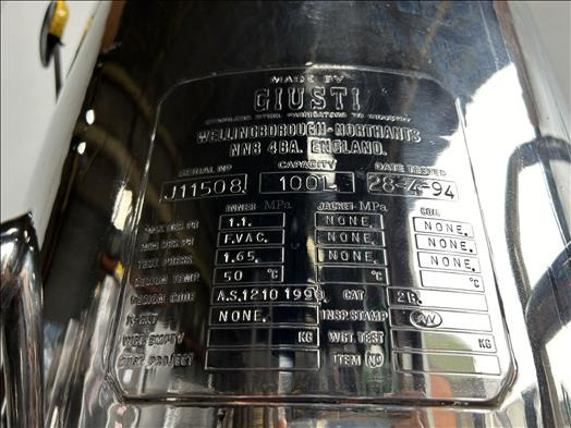 Giusti 100L Holding vessel - Maisto pramonės įranga: foto 4 Giusti 100L Holding vessel - Maisto pramonės įranga: foto 4