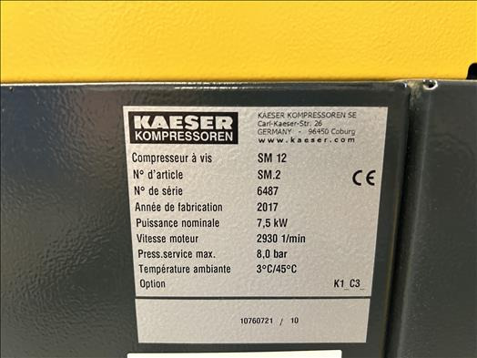 Kaeser SM12 Compressor - Maisto pramonės įranga: foto 4 Kaeser SM12 Compressor - Maisto pramonės įranga: foto 4