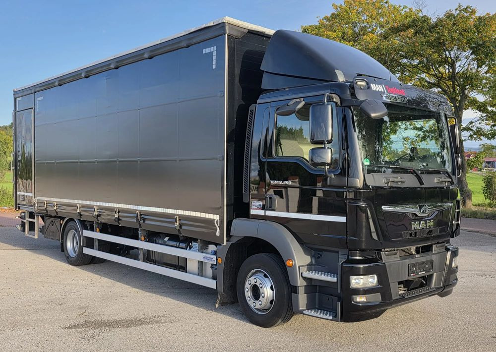 MAN TGM 12.290 / 15.290 / E6/ FIRANKA /BOCZNE DRZWI / BURTO-FIRANKA / 18PALET / WINDA / NISKI PRZEBIEG / 2018/ CAŁY NA PODUSZKACH / SERWISOWANY - Tentinis sunkvežimis: foto 2 MAN TGM 12.290 / 15.290 / E6/ FIRANKA /BOCZNE DRZWI / BURTO-FIRANKA / 18PALET / WINDA / NISKI PRZEBIEG / 2018/ CAŁY NA PODUSZKACH / SERWISOWANY - Tentinis sunkvežimis: foto 2