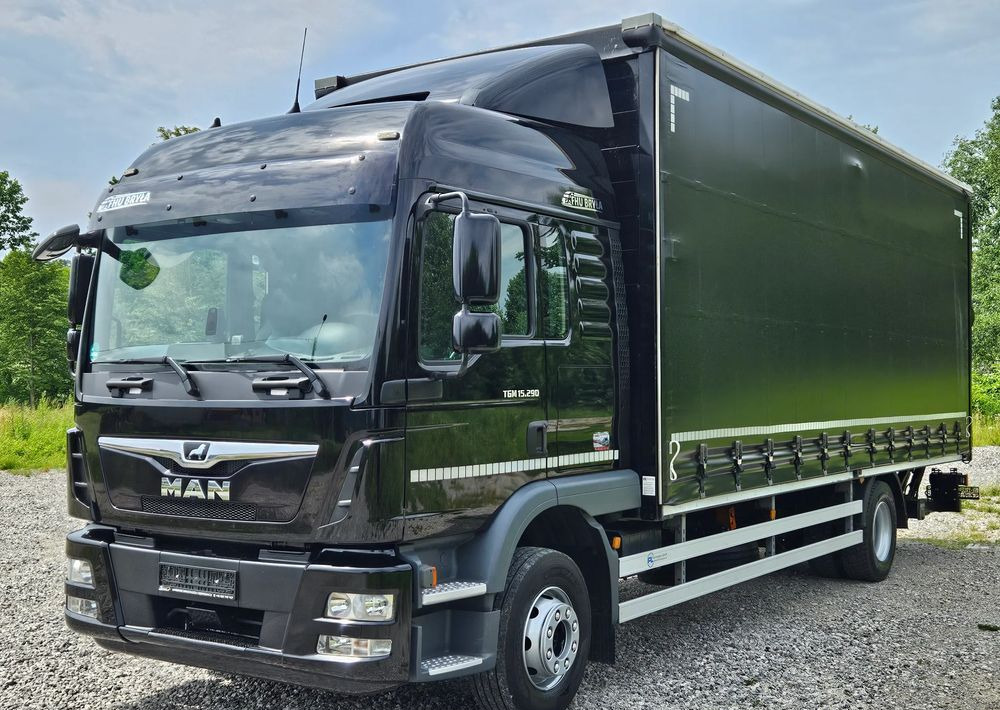 MAN TGM 15.290 / FIRANKA / 2019R / SPROWADZONY/ 7500 ŁADOWNOŚĆ / 18 PALET / E6 / JAK NOWY / WINDA / - Tentinis sunkvežimis: foto 1 MAN TGM 15.290 / FIRANKA / 2019R / SPROWADZONY/ 7500 ŁADOWNOŚĆ / 18 PALET / E6 / JAK NOWY / WINDA / - Tentinis sunkvežimis: foto 1
