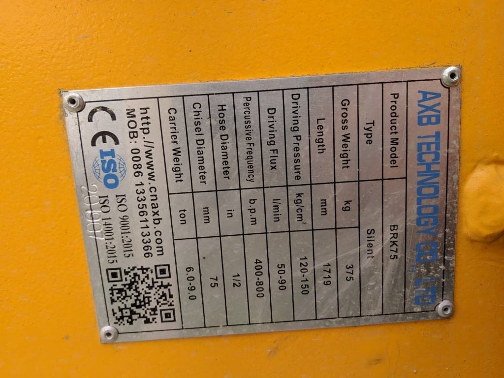 AXB BKR - Hidraulinis kūjis - Statybinė technika: foto 4 AXB BKR - Hidraulinis kūjis - Statybinė technika: foto 4