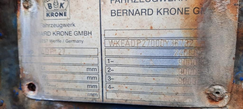 Krone ADP 27 3 Achser Anhänger - Tentinė priekaba: foto 2 Krone ADP 27 3 Achser Anhänger - Tentinė priekaba: foto 2