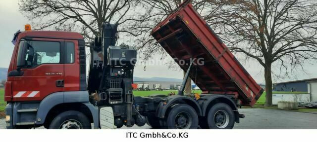 MAN 26.440TGS Kipper+Kran Meiller/Stahl - Savivartis sunkvežimis, Sunkvežimis su kranu: foto 5 MAN 26.440TGS Kipper+Kran Meiller/Stahl - Savivartis sunkvežimis, Sunkvežimis su kranu: foto 5