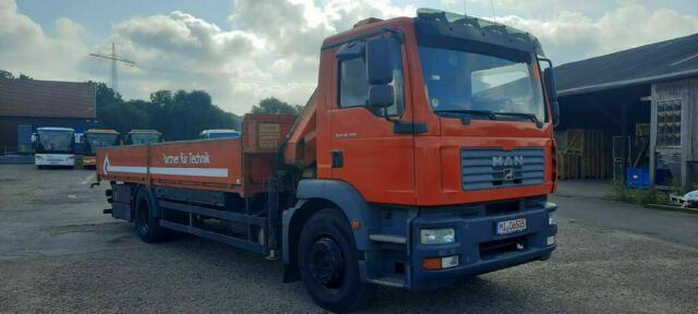 MAN TG-M18.280PS Hiab 111B-2 mit Funk - Platforminis/ Bortinis sunkvežimis, Sunkvežimis su kranu: foto 2 MAN TG-M18.280PS Hiab 111B-2 mit Funk - Platforminis/ Bortinis sunkvežimis, Sunkvežimis su kranu: foto 2