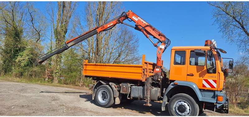 MAN TGM 18.240PS 4x4 3.S-Kipper mit Kran - Savivartis sunkvežimis, Sunkvežimis su kranu: foto 3 MAN TGM 18.240PS 4x4 3.S-Kipper mit Kran - Savivartis sunkvežimis, Sunkvežimis su kranu: foto 3