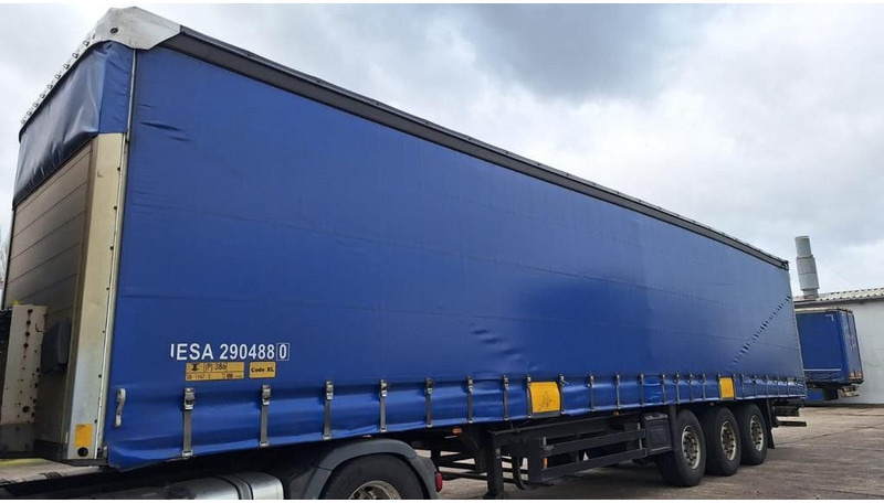 Schmitz Cargobull Pritsche Plane Bahn,Steckrungen - Tentinė puspriekabė: foto 4 Schmitz Cargobull Pritsche Plane Bahn,Steckrungen - Tentinė puspriekabė: foto 4