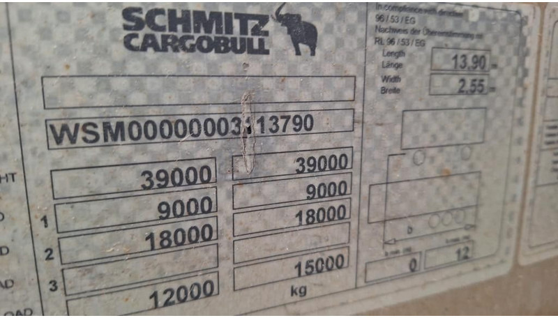 Schmitz Cargobull Pritsche Plane Bahn,Steckrungen - Tentinė puspriekabė: foto 5 Schmitz Cargobull Pritsche Plane Bahn,Steckrungen - Tentinė puspriekabė: foto 5