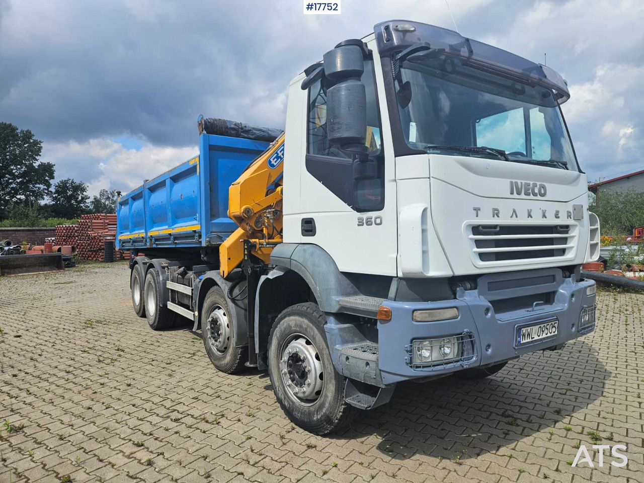 2007 Iveco Trakker +EFFER 210 3s - Sunkvežimis su kranu, Savivartis sunkvežimis: foto 4 2007 Iveco Trakker +EFFER 210 3s - Sunkvežimis su kranu, Savivartis sunkvežimis: foto 4