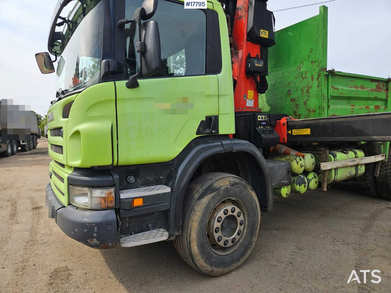 2007 Scania P 340 - Platforminis/ Bortinis sunkvežimis, Sunkvežimis su kranu: foto 3 2007 Scania P 340 - Platforminis/ Bortinis sunkvežimis, Sunkvežimis su kranu: foto 3