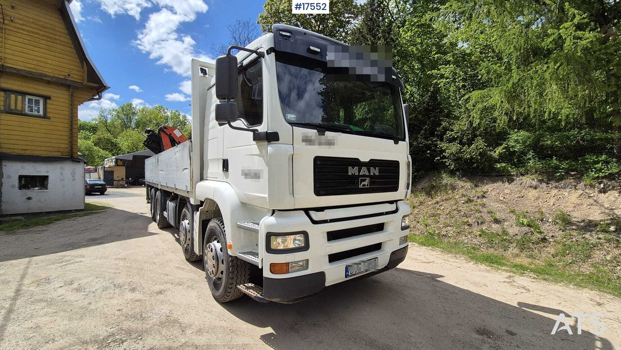 Furgonas sunkvežimis Box truck MAN 35.430 (2005) with HDS PALFINGER PK23002 (2005): foto 1