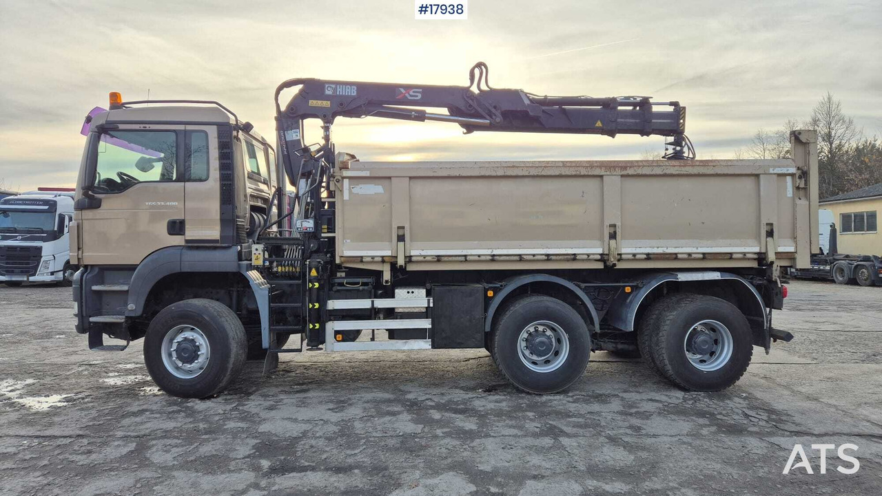 Savivartis sunkvežimis, Sunkvežimis su kranu Tipper MAN TGS 33.400 6x4 HDS HIAB 144 DS-2 DUO (2009): foto 7 Savivartis sunkvežimis, Sunkvežimis su kranu Tipper MAN TGS 33.400 6x4 HDS HIAB 144 DS-2 DUO (2009): foto 7