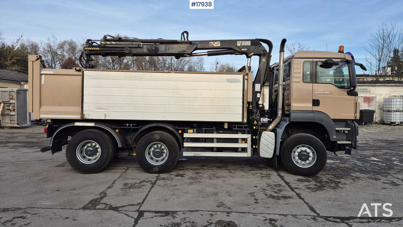 Savivartis sunkvežimis, Sunkvežimis su kranu Tipper MAN TGS 33.400 6x4 HDS HIAB 144 DS-2 DUO (2009): foto 6 Savivartis sunkvežimis, Sunkvežimis su kranu Tipper MAN TGS 33.400 6x4 HDS HIAB 144 DS-2 DUO (2009): foto 6