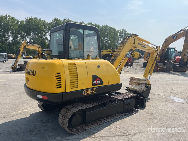 2013 Hyundai R55-7 Mini Excavator: <6.6t - Mini ekskavatorius: foto 3 2013 Hyundai R55-7 Mini Excavator: <6.6t - Mini ekskavatorius: foto 3