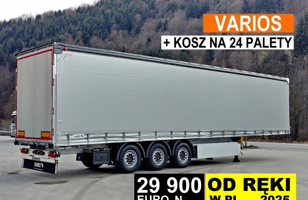 Schmitz Cargobull VARIOS + 24 PAL KOSZ - Tentinė puspriekabė: foto 1 Schmitz Cargobull VARIOS + 24 PAL KOSZ - Tentinė puspriekabė: foto 1