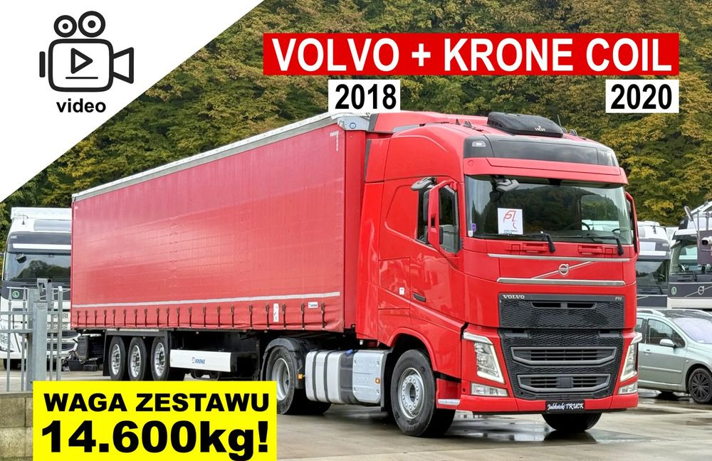 Volvo FH // Standard 2018 Rok // Klima Postojowa // I-shift // + Naczepa Krone Coilmulde 2020 Rok // Oś podnoszona // Super Stan !!! - Vilkikas, Tentinė puspriekabė: foto 1 Volvo FH // Standard 2018 Rok // Klima Postojowa // I-shift // + Naczepa Krone Coilmulde 2020 Rok // Oś podnoszona // Super Stan !!! - Vilkikas, Tentinė puspriekabė: foto 1