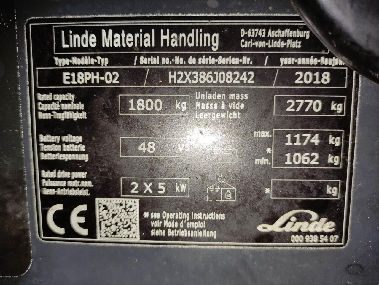 Elektrinis krautuvas Linde E18PH-EVO: foto 7