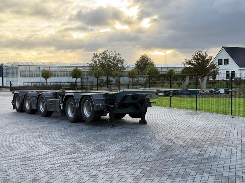 Broshuis 5AKCC GOEDE BANDEN RONDOM, BREEK CHASSIS, GOEDE CONDITIE, CONTAINERS. - Konteineris-vežimus/ Sukeisti kūną puspriekabė: foto 1 Broshuis 5AKCC GOEDE BANDEN RONDOM, BREEK CHASSIS, GOEDE CONDITIE, CONTAINERS. - Konteineris-vežimus/ Sukeisti kūną puspriekabė: foto 1