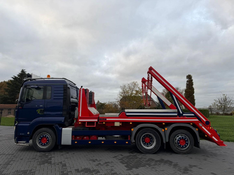 Nuožulnaus pakėlimo ant platformos sunkvežimis MAN 28.480 PORTAAL ARM, BLAD LUCHT, RETARDER, 6X2.: foto 6