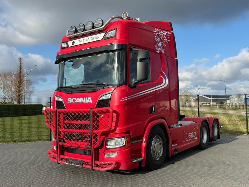 Vilkikas Scania R520 V8 NGS VOLLUCHT, LEER, BULLBAR, ZONDER EGR, BOOGIE.: foto 11