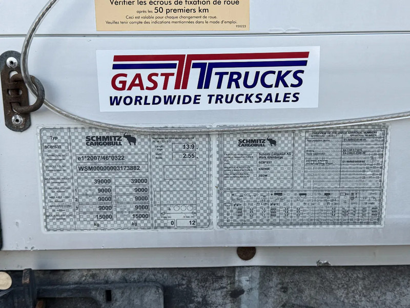 Tentinė puspriekabė Schmitz Cargobull Schuifzeil -Dak / SAF-Disc / APK: foto 6