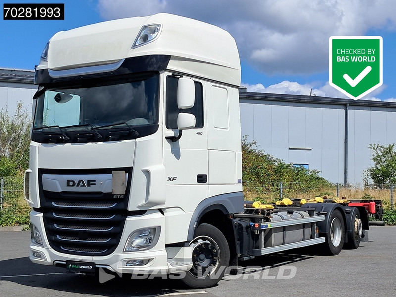 DAF XF 480 6X2 SSC Retarder 2xTanks Lift-Lenkachse ACC Euro 6 - Konteineris-vežimus/ Sukeisti kūną sunkvežimis: foto 1 DAF XF 480 6X2 SSC Retarder 2xTanks Lift-Lenkachse ACC Euro 6 - Konteineris-vežimus/ Sukeisti kūną sunkvežimis: foto 1