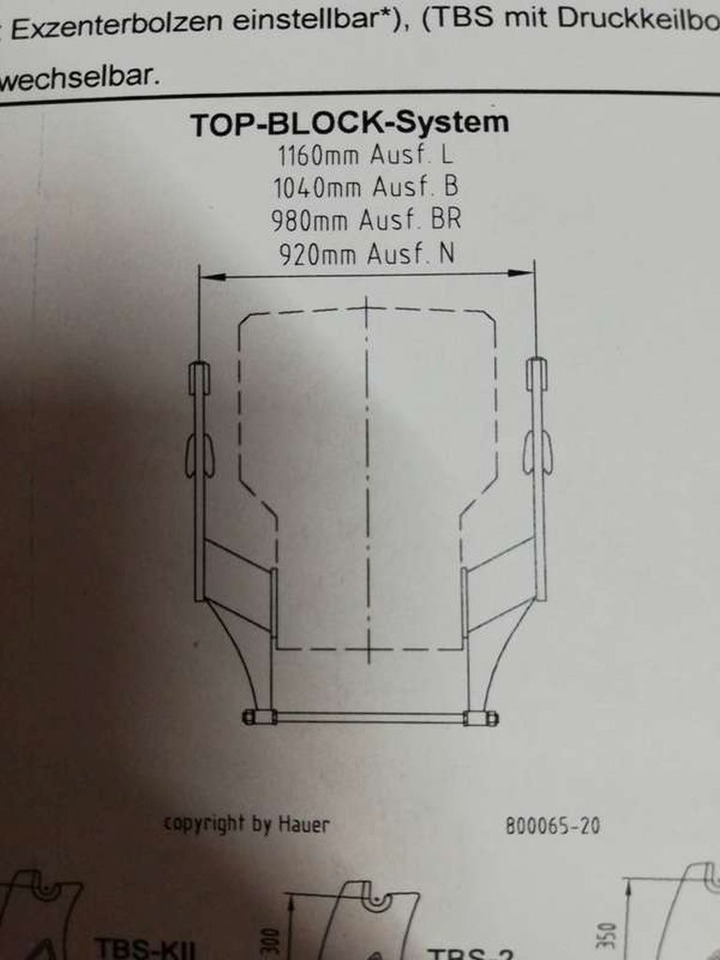 Hauer Top-Block N zu Same Silver 80, 90,100.4 (11745) - Padargas - Traktorius: foto 1 Hauer Top-Block N zu Same Silver 80, 90,100.4 (11745) - Padargas - Traktorius: foto 1