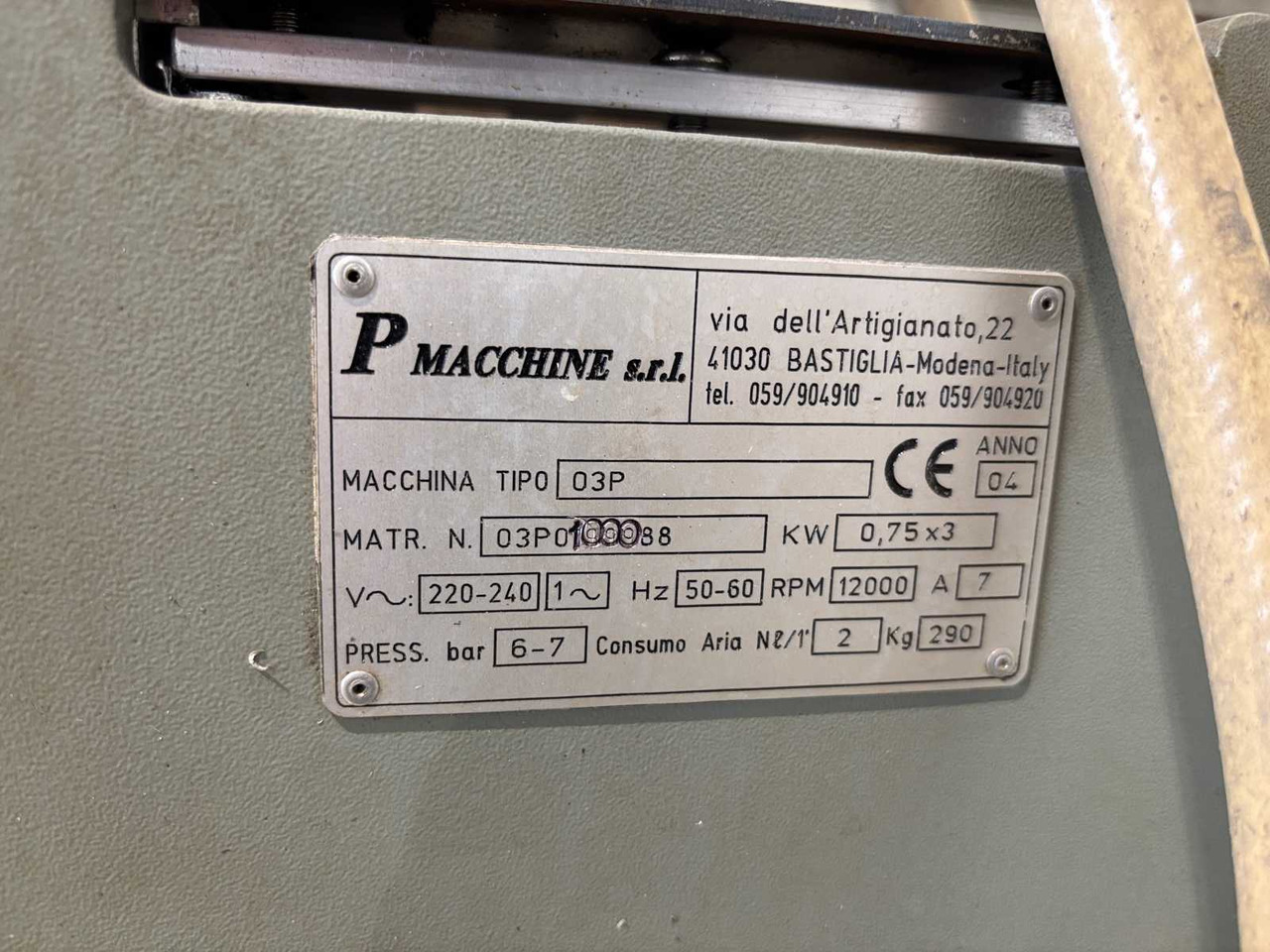 Three-spindle copy milling cutter P macchine s.r.l 03P - Frezavimo staklės: foto 4 Three-spindle copy milling cutter P macchine s.r.l 03P - Frezavimo staklės: foto 4