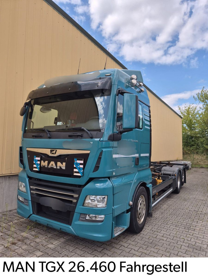 MAN TGX 26.460 Krone Wechsel - Brücke Lift / Luft - Važiuoklės sunkvežimis: foto 1 MAN TGX 26.460 Krone Wechsel - Brücke Lift / Luft - Važiuoklės sunkvežimis: foto 1