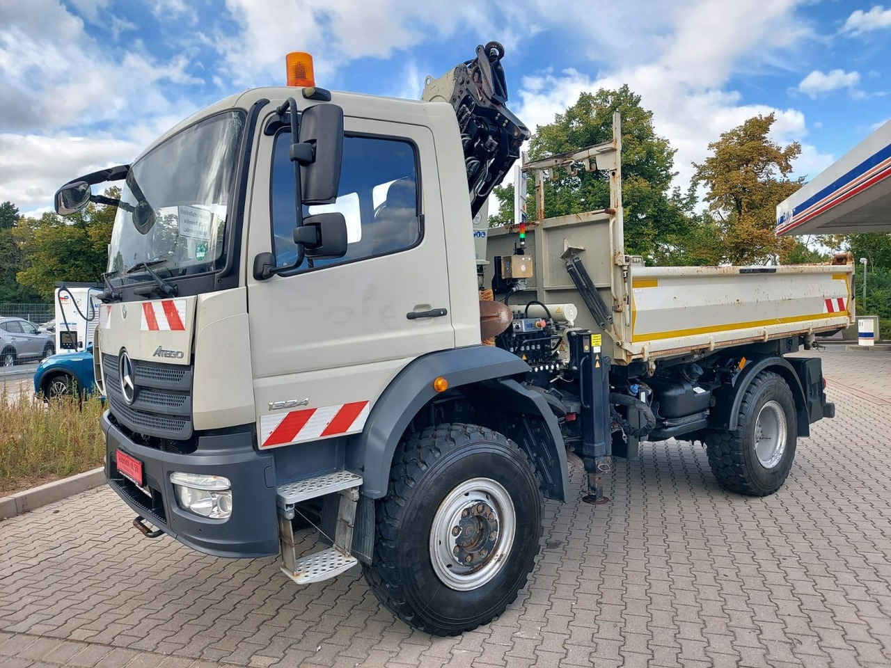 Mercedes-Benz Atego / 1324 MEILER 4X4 KRAN ATLAS 116.3 - Savivartis sunkvežimis, Sunkvežimis su kranu: foto 1 Mercedes-Benz Atego / 1324 MEILER 4X4 KRAN ATLAS 116.3 - Savivartis sunkvežimis, Sunkvežimis su kranu: foto 1