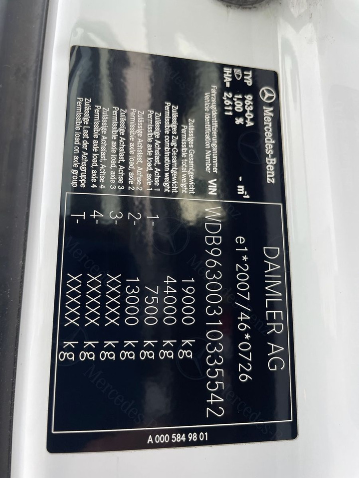 Važiuoklės sunkvežimis Mercedes-Benz Actros 4 1843 4x2 Fahrgestell/StandAC/ACC/EU6: foto 21